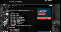 Desktop Screenshot of physicallytrained.com